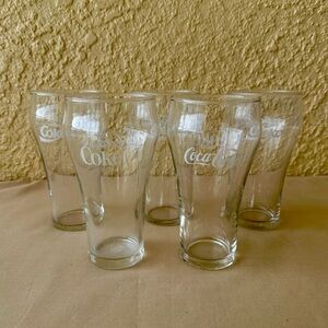 Coca Cola Clear Glass Set 5pc